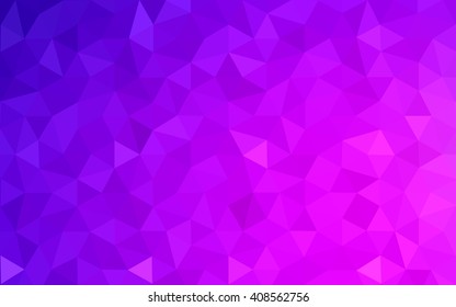 Multicolor dark purple, pink polygonal illustration, which consist of triangles. Geometric background in Origami style with gradient. Triangular design for your business.