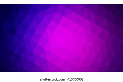 Multicolor dark purple, pink polygonal illustration, which consist of triangles. Geometric background in Origami style with gradient. Triangular design for your business.