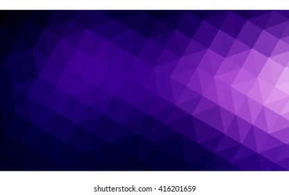 Multicolor dark purple, pink polygonal illustration, which consist of triangles. Geometric background in Origami style with gradient. Triangular design for your business.