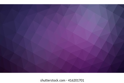 Multicolor dark purple, pink polygonal illustration, which consist of triangles. Geometric background in Origami style with gradient. Triangular design for your business.