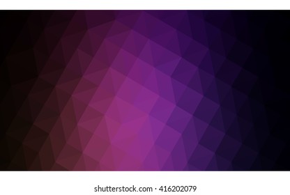Multicolor dark purple, pink polygonal illustration, which consist of triangles. Geometric background in Origami style with gradient. Triangular design for your business.