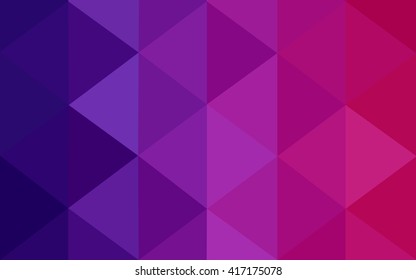 Multicolor dark purple, pink polygonal illustration, which consist of triangles. Geometric background in Origami style with gradient. Triangular design for your business.