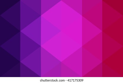 Multicolor dark purple, pink polygonal illustration, which consist of triangles. Geometric background in Origami style with gradient. Triangular design for your business.