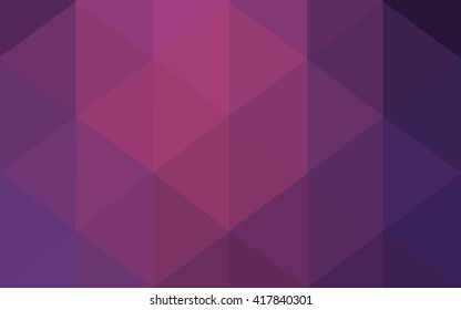 Multicolor dark purple, pink polygonal illustration, which consist of triangles. Geometric background in Origami style with gradient. Triangular design for your business.
