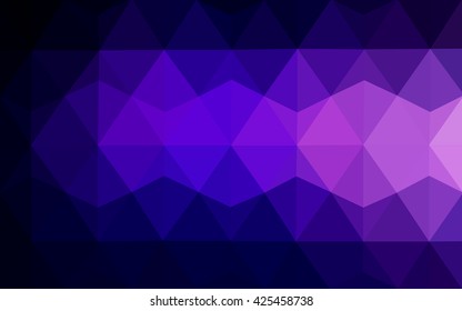 Multicolor dark purple, pink polygonal illustration, which consist of triangles. Geometric background in Origami style with gradient. Triangular design for your business.