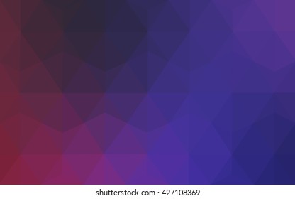 Multicolor dark purple, pink polygonal illustration, which consist of triangles. Geometric background in Origami style with gradient. Triangular design for your business.
