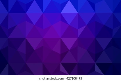 Multicolor dark purple, pink polygonal illustration, which consist of triangles. Geometric background in Origami style with gradient. Triangular design for your business.