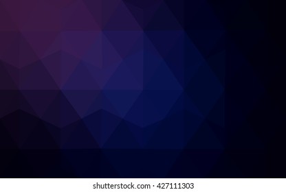 Multicolor dark purple, pink polygonal illustration, which consist of triangles. Geometric background in Origami style with gradient. Triangular design for your business.