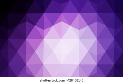 Multicolor dark purple, pink polygonal illustration, which consist of triangles. Geometric background in Origami style with gradient. Triangular design for your business.
