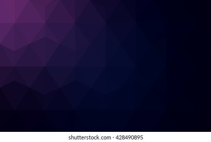 Multicolor dark purple, pink polygonal illustration, which consist of triangles. Geometric background in Origami style with gradient. Triangular design for your business.