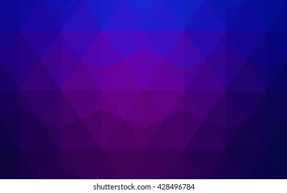 Multicolor dark purple, pink polygonal illustration, which consist of triangles. Geometric background in Origami style with gradient. Triangular design for your business.