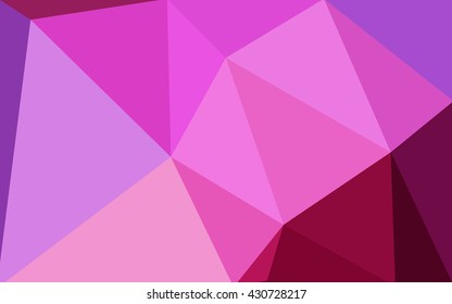 Multicolor dark purple, pink polygonal illustration, which consist of triangles. Geometric background in Origami style with gradient. Triangular design for your business.