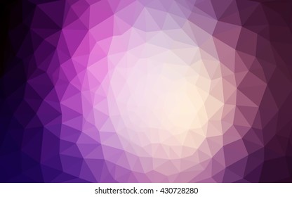 Multicolor dark purple, pink polygonal illustration, which consist of triangles. Geometric background in Origami style with gradient. Triangular design for your business.