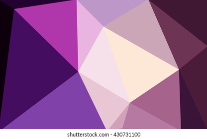 Multicolor dark purple, pink polygonal illustration, which consist of triangles. Geometric background in Origami style with gradient. Triangular design for your business.
