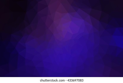 Multicolor dark purple, pink polygonal illustration, which consist of triangles. Geometric background in Origami style with gradient. Triangular design for your business.