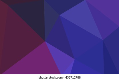Multicolor dark purple, pink polygonal illustration, which consist of triangles. Geometric background in Origami style with gradient. Triangular design for your business.