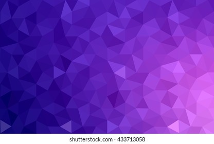 Multicolor dark purple, pink polygonal illustration, which consist of triangles. Geometric background in Origami style with gradient. Triangular design for your business.