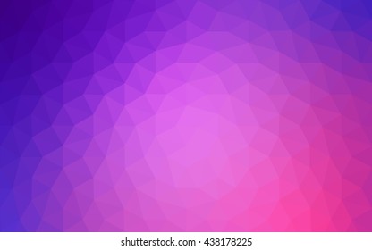 Multicolor dark purple, pink polygonal illustration, which consist of triangles. Geometric background in Origami style with gradient. Triangular design for your business.