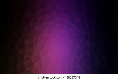 Multicolor dark purple, pink polygonal illustration, which consist of triangles. Geometric background in Origami style with gradient. Triangular design for your business.