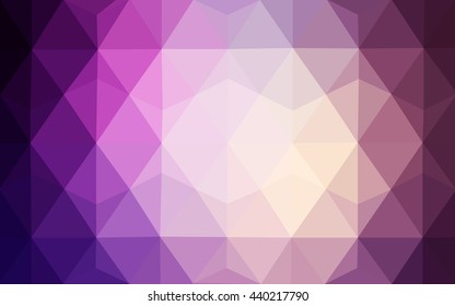 Multicolor dark purple, pink polygonal illustration, which consist of triangles. Geometric background in Origami style with gradient. Triangular design for your business.