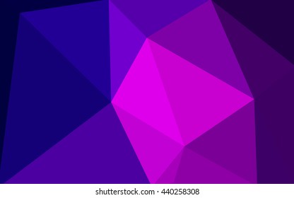 Multicolor dark purple, pink polygonal illustration, which consist of triangles. Geometric background in Origami style with gradient. Triangular design for your business.