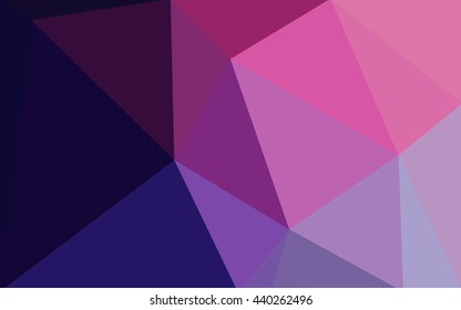 Multicolor dark purple, pink polygonal illustration, which consist of triangles. Geometric background in Origami style with gradient. Triangular design for your business.