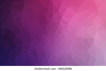 Multicolor dark purple, pink polygonal illustration, which consist of triangles. Geometric background in Origami style with gradient. Triangular design for your business.
