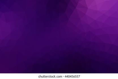 Multicolor dark purple, pink polygonal illustration, which consist of triangles. Geometric background in Origami style with gradient. Triangular design for your business.