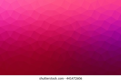 Multicolor dark purple, pink polygonal illustration, which consist of triangles. Geometric background in Origami style with gradient. Triangular design for your business.