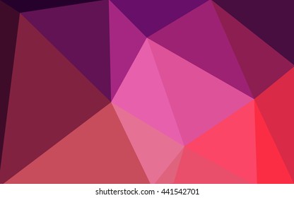Multicolor dark purple, pink polygonal illustration, which consist of triangles. Geometric background in Origami style with gradient. Triangular design for your business.