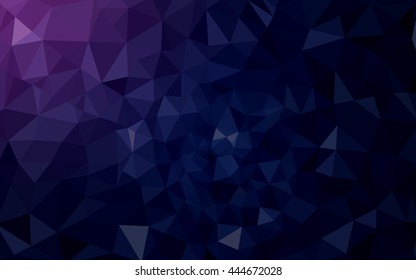 Multicolor dark purple, pink polygonal illustration, which consist of triangles. Geometric background in Origami style with gradient. Triangular design for your business.
