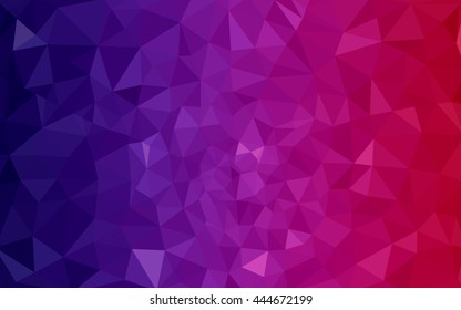 Multicolor dark purple, pink polygonal illustration, which consist of triangles. Geometric background in Origami style with gradient. Triangular design for your business.