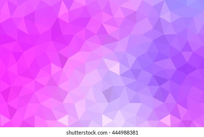 Multicolor dark purple, pink polygonal illustration, which consist of triangles. Geometric background in Origami style with gradient. Triangular design for your business.