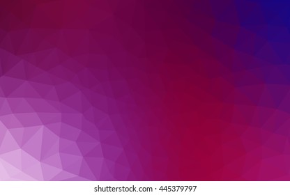 Multicolor dark purple, pink polygonal illustration, which consist of triangles. Geometric background in Origami style with gradient. Triangular design for your business.