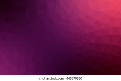 Multicolor dark purple, pink polygonal illustration, which consist of triangles. Geometric background in Origami style with gradient. Triangular design for your business.