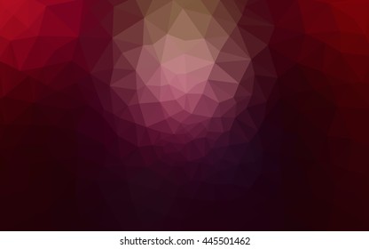 Multicolor dark purple, pink polygonal illustration, which consist of triangles. Geometric background in Origami style with gradient. Triangular design for your business.