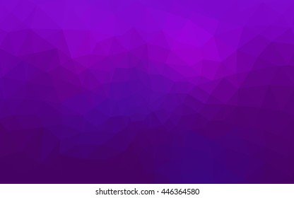 Multicolor dark purple, pink polygonal illustration, which consist of triangles. Geometric background in Origami style with gradient. Triangular design for your business.