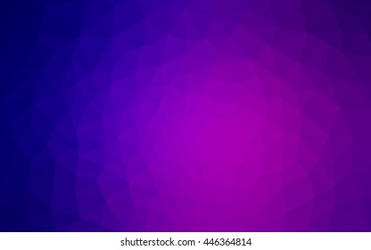 Multicolor dark purple, pink polygonal illustration, which consist of triangles. Geometric background in Origami style with gradient. Triangular design for your business.