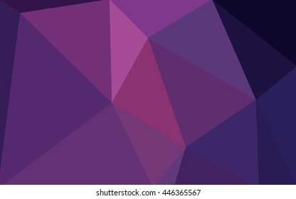 Multicolor dark purple, pink polygonal illustration, which consist of triangles. Geometric background in Origami style with gradient. Triangular design for your business.