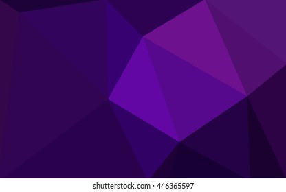 Multicolor dark purple, pink polygonal illustration, which consist of triangles. Geometric background in Origami style with gradient. Triangular design for your business.