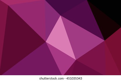 Multicolor dark purple, pink polygonal illustration, which consist of triangles. Geometric background in Origami style with gradient. Triangular design for your business.