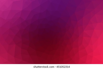 Multicolor dark purple, pink polygonal illustration, which consist of triangles. Geometric background in Origami style with gradient. Triangular design for your business.
