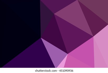 Multicolor dark purple, pink polygonal illustration, which consist of triangles. Geometric background in Origami style with gradient. Triangular design for your business.