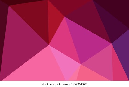 Multicolor dark purple, pink polygonal illustration, which consist of triangles. Geometric background in Origami style with gradient. Triangular design for your business.