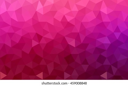 Multicolor dark purple, pink polygonal illustration, which consist of triangles. Geometric background in Origami style with gradient. Triangular design for your business.