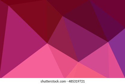 Multicolor dark purple, pink polygonal illustration, which consist of triangles. Geometric background in Origami style with gradient. Triangular design for your business.