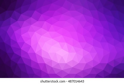 Multicolor dark purple, pink polygonal illustration, which consist of triangles. Geometric background in Origami style with gradient. Triangular design for your business.
