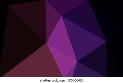 Multicolor dark purple, pink polygonal illustration, which consist of triangles. Geometric background in Origami style with gradient. Triangular design for your business.