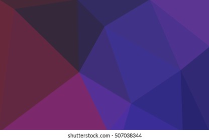 Multicolor dark purple, pink polygonal illustration, which consist of triangles. Geometric background in Origami style with gradient. Triangular design for your business.