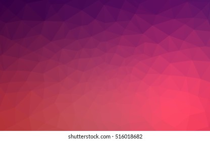 Multicolor dark purple, pink polygonal illustration, which consist of triangles. Geometric background in Origami style with gradient. Triangular design for your business.